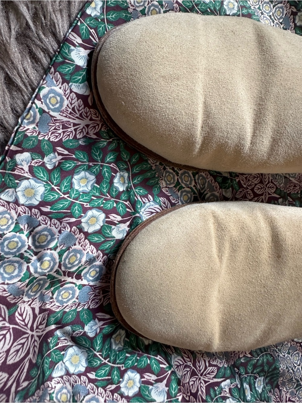 Salvatore Ferragamo Beige Suede Slip-On Mules 8 - Picture 2 of 5
